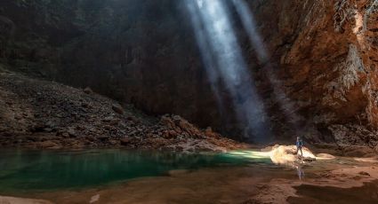 Sótano de El Cepillo, una de las cuevas más bellas en la Huasteca Potosina