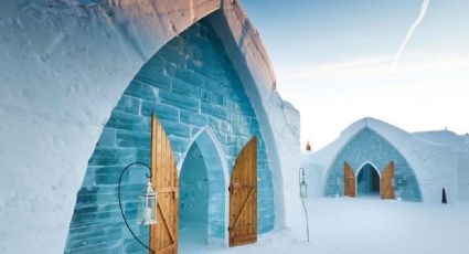 ¡Solo para amantes del frío! El hotel de hielo para dormir bajo auroras boreales