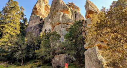 Peñas Cargadas, las imponentes columnas de piedra en Mineral del Monte