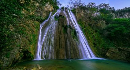 Pueblos Mágicos: Lluvias hacen reaparecer la cascada "Cola de Caballo" en Santiago