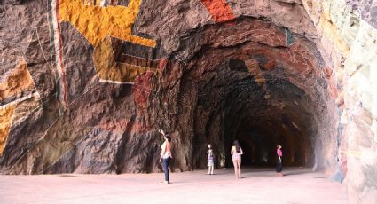 Presa Huites, la cueva donde encontrarás obras de arte estilo rupestre