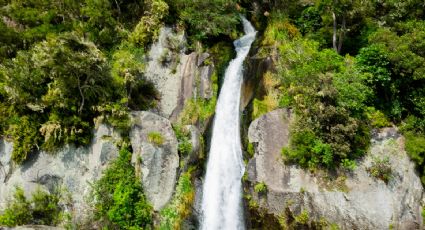 Cascada Sierra de Nanchichitla: conoce una de las caídas de agua más altas del Estado de México