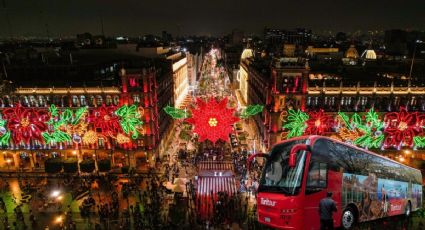 ¡Ya inició! Turibús Nocturno de Navidad te lleva a conocer a las instalaciones iluminadas en la CDMX