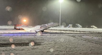 ¡Aviones congelados! Nevadas históricas provocan atrasos en vuelos y trenes en Alemania