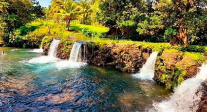 5 Chorros, el balneario natural para bañarte en cascadas y divertirte entre toboganes