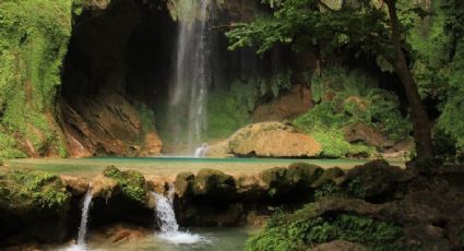 Cascada del Chipitín, el tesoro oculto de aguas turquesa en Nuevo León