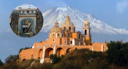 Castillo Azul de Cholula, el peculiar sitio custodiada por leones y propiedad de un brujo