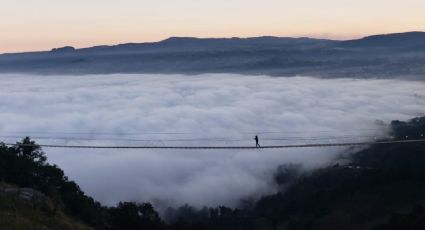 Pueblos Mágicos: pasea entre las nubes en un puente tibetano en Puebla