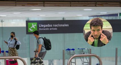 ¡Afortunada! Sebastián Yatra le sacó brillo a la pista del AICM con empleada del aeropuerto