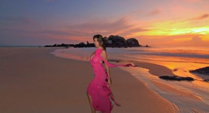 Mia Khalifa disfruta de México al posar junto a la Bahía Soliman en Quintana Roo