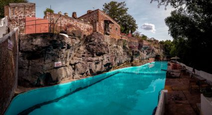 Chichimequillas, el balneario de aguas termales enclavado en una cañada de piedras volcánicas