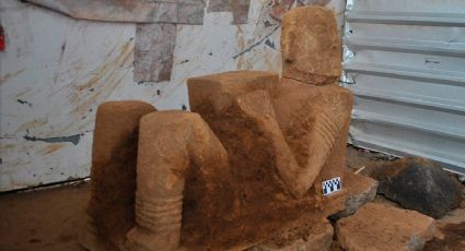 Encuentran figura prehispánica de Chac Mol en un Pueblo Mágico de Michoacán
