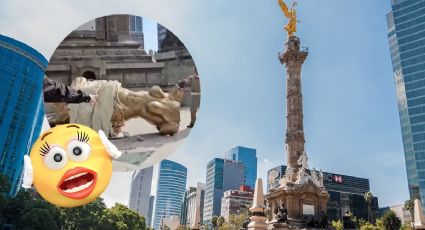 Video viral: Así fue el momento en que se ‘derrumba’ el Ángel de la Independencia en CDMX