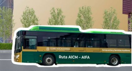 ¿Cuáles son los puntos de abordaje para ir del AICM al AIFA en autobús y en qué horarios?