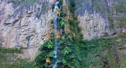 Árbol de Navidad, la cascada "fuente de la juventud" que oculta el Cañón del Sumidero