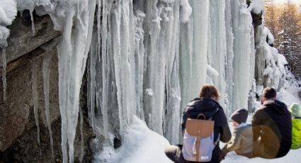 Cascada congelada en México: El escenario perfecto para disfrutar del invierno muy cerca de CDMX