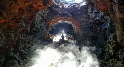El lugar en el mundo donde podrás caminar a través de un túnel de lava ¡Qué miedo!