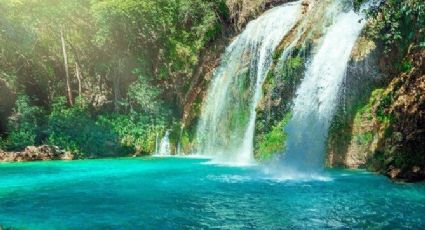 Las hermosas cascadas color turquesa desde donde podrás ver un arcoíris en tu viaje a Chiapas