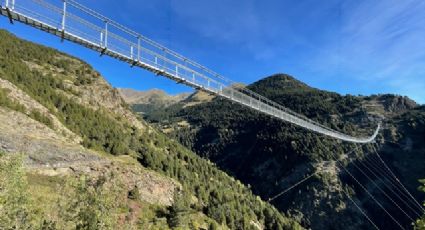 ¡Sin miedo a las alturas! Así es el puente tibetano más alto que recorrer en Europa