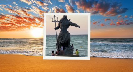 Poseidón: Turistas y viajeros aumentan visitas a la popular estatua tras el paso de Beryl