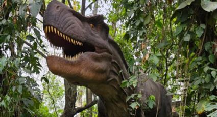 ¿Cuál es el parque temático de dinosaurios más grande de América Latina y qué actividades tiene?