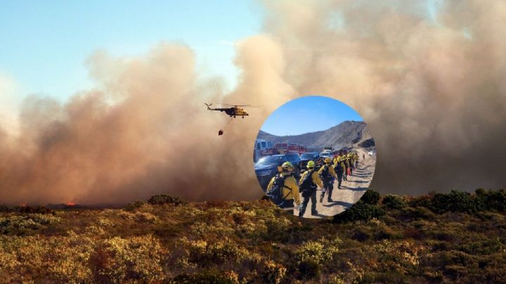 ¡Heróico! Incendios en California contarán con participación de delegación mexicana para combatirlos