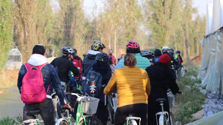 Ruta del Ajolote te lleva a recorrer Xochimilco en bicicleta y así puedes participar