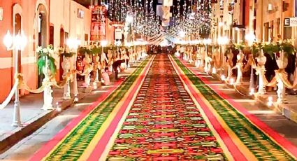 Tradicionales tapetes de Huamantla estarán presentes en el Zócalo por el Día de Muertos