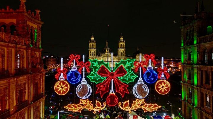 Así podrás disfrutar las luces de Navidad en el Zócalo de la CDMX durante las fiestas