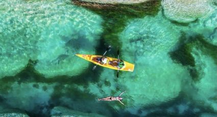 ¡Espectáculo natural! Así son los rápidos de Bacalar con aguas turquesa que te cautivarán