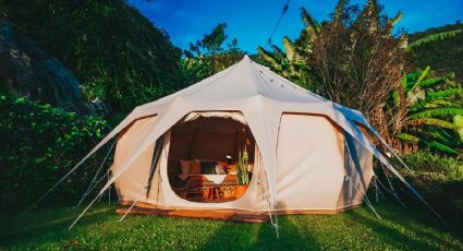 Glamping en Querétaro para ir en pareja con jacuzzi y vistas a la montaña