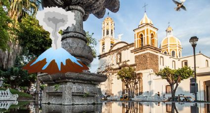 ¿Cuál es el Pueblo Blanco de América con lagunas y un volcán activo?
