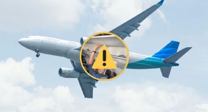 ¡De miedo! Así fue el momento en que pasajeros detienen el techo del avión en que viajaron