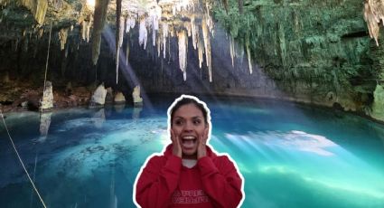¿En un Pueblo Mágico? El cenote de agua turquesa al interior de una gruta
