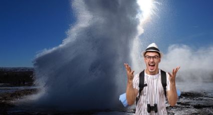 ¡Impresionante! El único géiser marino de América de más de 30 metros de alto en Ensenada