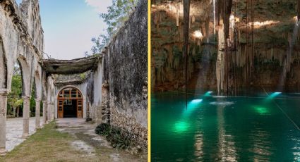 La Hacienda del siglo XVII que resguarda dos cenotes naturales para nadar en Yucatán