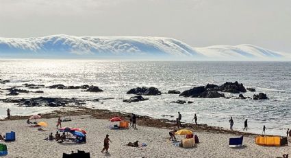 'Tsunami de nubes': El espectáculo natural que unió el cielo y el mar el Portugal