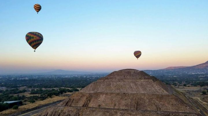 Inquietante aterrizaje de un vuelo en globo aerostático en Teotihuacán: VIDEO