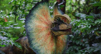 Viaje jurásico: Mujer recorre las calles de la CDMX a bordo de un dinosaurio y se hace viral