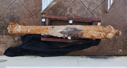 ¡Impresionante! INAH recuperó cañones de hierro antiguos en salvamento arqueológico de Veracruz