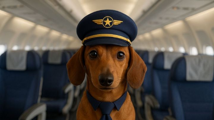 El adorable perrito “piloto” de la aerolínea exclusiva para perros