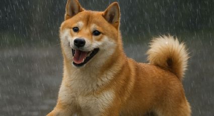 Perrito disfruta la lluvia al nadar entre charcos y enternece las redes sociales