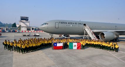 ¡Heroico! Así fue la llegada de brigadistas mexicanos para combatir incendios en Chile: VIDEO