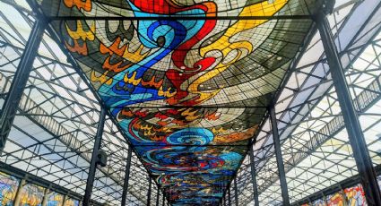 Este es el vitral artístico más GRANDE del mundo para visitar cerca de la CDMX