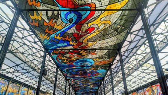 Este es el vitral artístico más GRANDE del mundo para visitar cerca de la CDMX