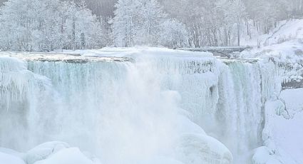 Nevadas en Canadá: Así lucen las Cataratas del Niágara por la tormenta invernal