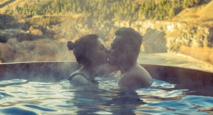 Balneario de aguas termales, temazcal y jacuzzi panorámico en las montañas de Puebla