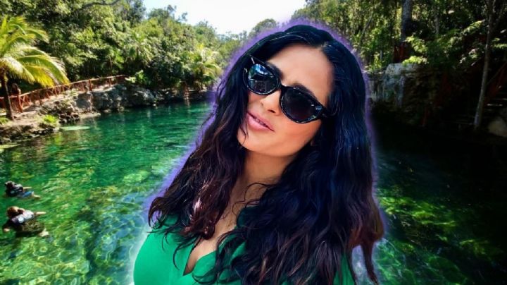 ¿Salma Hayek en cenotes de Tulum? La actriz vuelve a poner a México en la mira del turismo