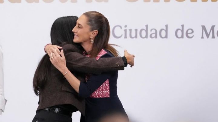 Salma Hayek acompaña a Claudia Sheinbaum en la mañanera para anunciar incentivos fiscales al cine en México