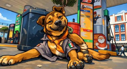 El perrito despachador de gasolina que sorprende a quienes viajan por carretera